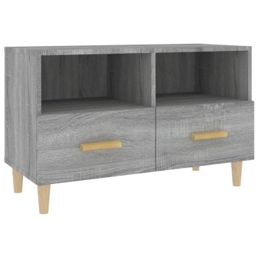 vidaXL Έπιπλο Τηλεόρασης Γκρι Sonoma 80x36x50 εκ. από Επεξεργ. Ξύλο