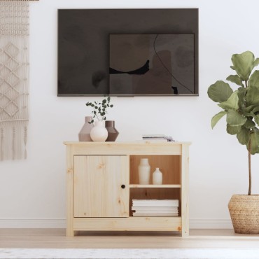 vidaXL Έπιπλο Τηλεόρασης 70x36,5x52cm από Μασίφ Ξύλο Πεύκου