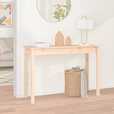 vidaXL Τραπέζι Κονσόλα 110x40x75cm από Μασίφ Ξύλο Πεύκου 1 τεμ.