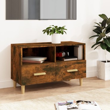 vidaXL Έπιπλο Τηλεόρασης Καπνιστή Δρυς 80x36x50cm Επεξ. Ξύλο