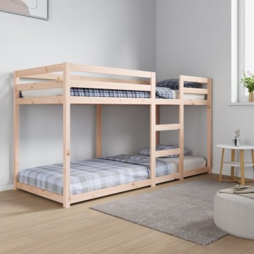 vidaXL Κουκέτα 80x200cm από Μασίφ Ξύλο Πεύκου 1 τεμ. - Μονό