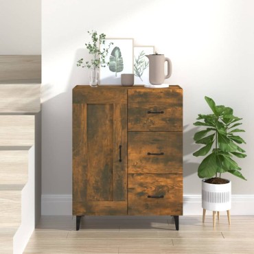 vidaXL Ντουλάπι Καπνιστή Δρυς 69,5x34x90cm Επεξεργασμένο Ξύλο 1 τεμ.