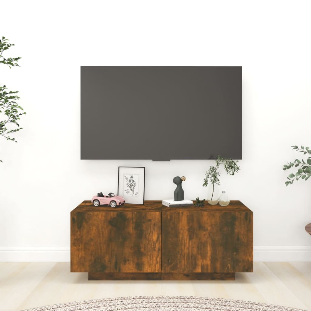 vidaXL Έπιπλο Τηλεόρασης Καπνιστή Δρυς 100x35x40cm Επεξ. Ξύλο