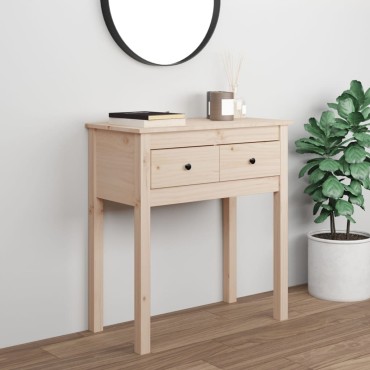 vidaXL Τραπέζι Κονσόλα 70x35x75cm από Μασίφ Ξύλο Πεύκου 1 τεμ.