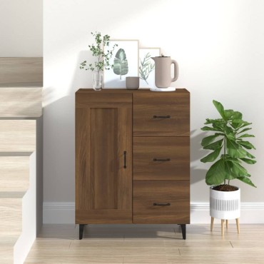 vidaXL Ντουλάπι Καφέ Δρυς 69,5x34x90cm από Επεξεργασμένο Ξύλο 1 τεμ.
