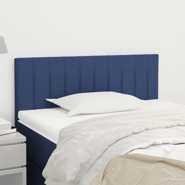 vidaXL Κεφαλάρι Κρεβατιού Μπλε 100x5x78/88cm Υφασμάτινο 1 τεμ.