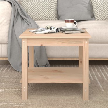 vidaXL Τραπεζάκι Σαλονιού 50x50x45cm από Μασίφ Ξύλο Πεύκου 1 τεμ.