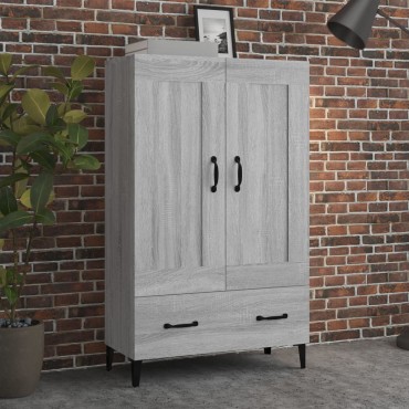 vidaXL Ντουλάπα Γκρι Sonoma 70x31x115cm από Επεξεργασμένο Ξύλο 1 τεμ.