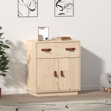vidaXL Ντουλάπι 65,5x40x75cm από Μασίφ Ξύλο Πεύκου 1 τεμ.