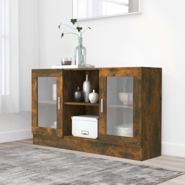 vidaXL Βιτρίνα Καπνιστή Δρυς 120x30,5x70cm από Επεξεργασμένο Ξύλο 1 τεμ.