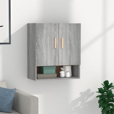 vidaXL Ντουλάπι Τοίχου Γκρι Sonoma 60x31x70cm Επεξεργασμένο Ξύλο 1 τεμ.