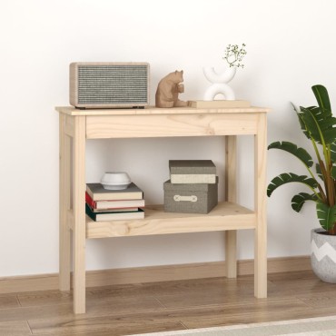 vidaXL Τραπέζι Κονσόλα 80x40x75cm από Μασίφ Ξύλο Πεύκου 1 τεμ.