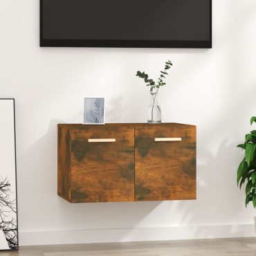 vidaXL Ντουλάπι Τοίχου Καπνιστή Δρυς 60x36,5x35cm Επεξεργασμένο Ξύλο 1 τεμ.
