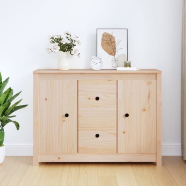 vidaXL Ντουλάπι 100x35x74cm από Μασίφ Ξύλο Πεύκου 1 τεμ.