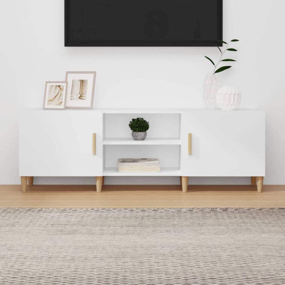 vidaXL Έπιπλο Τηλεόρασης Λευκό 150x30x50cm Επεξεργασμένο Ξύλο