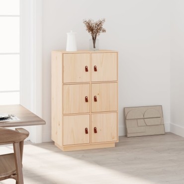 vidaXL Ντουλάπι 67x40x108,5cm από Μασίφ Ξύλο Πεύκου 1 τεμ.