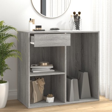 vidaXL Ντουλάπι Καλλυντικών Γκρι Sonoma 80x40x75cm από Επεξεργ. ξύλο 1 τεμ.