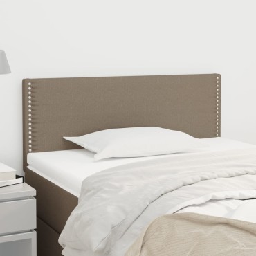 vidaXL Κεφαλάρι Κρεβατιού Taupe 90x5x78/88cm Υφασμάτινο 1 τεμ.