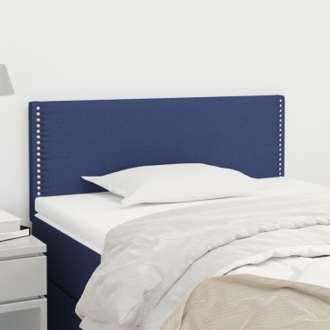 vidaXL Κεφαλάρι Κρεβατιού Μπλε 100x5x78/88cm Υφασμάτινο 1 τεμ.