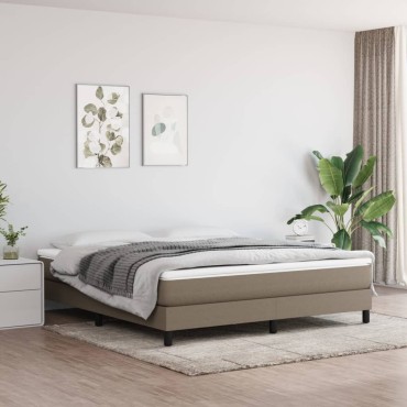 vidaXL Στρώμα με Pocket Springs Taupe 180x200x20cm Υφασμάτινο 1 τεμ. - Διπλό