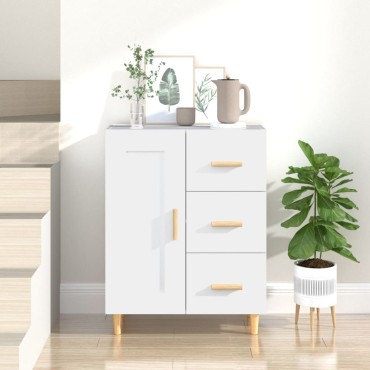 vidaXL Ντουλάπι Λευκό 69,5x34x90cm από Επεξεργασμένο Ξύλο 1 τεμ.