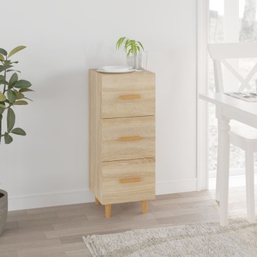 vidaXL Ντουλάπι Sonoma Δρυς 34,5x34x90cm από Επεξεργασμένο Ξύλο 1 τεμ.