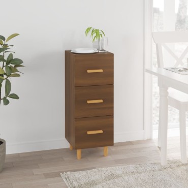 vidaXL Ντουλάπι Καφέ Δρυς 34,5x34x90cm Επεξεργασμένο Ξύλο 1 τεμ.