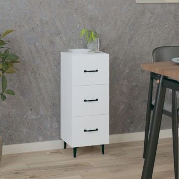 vidaXL Ντουλάπι Λευκό 34,5x34x90cm από Επεξεργασμένο Ξύλο 1 τεμ.