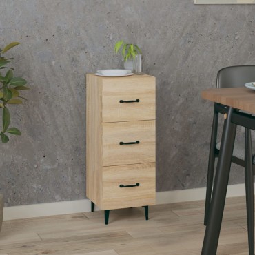 vidaXL Ντουλάπι Sonoma Δρυς 34,5x34x90cm από Επεξεργασμένο Ξύλο 1 τεμ.