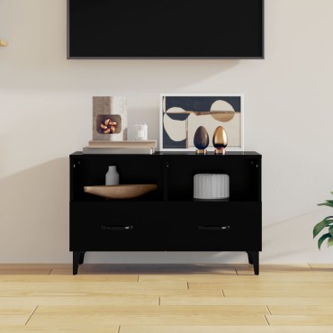 vidaXL Έπιπλο Τηλεόρασης Μαύρο 80x36x50cm από Επεξεργασμένο Ξύλο