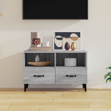 vidaXL Έπιπλο Τηλεόρασης Γκρι Sonoma 80x36x50cm από Επεξεργ. Ξύλο
