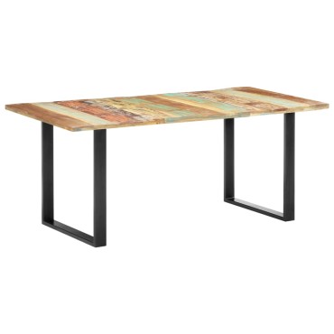 vidaXL Τραπεζαρία 180x90x76cm από Μασίφ Ανακυκλωμένο Ξύλο 1 τεμ.