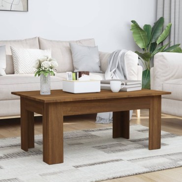 vidaXL Τραπεζάκι Σαλονιού Καφέ Δρυς 100x60x42cm Επεξεργασμένο Ξύλο 1 τεμ.
