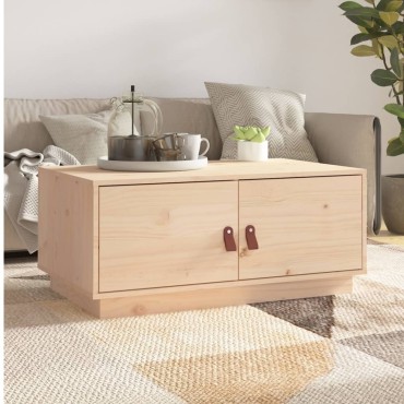 vidaXL Τραπεζάκι Σαλονιού 80x50x35cm από Μασίφ Ξύλο Πεύκου 1 τεμ.