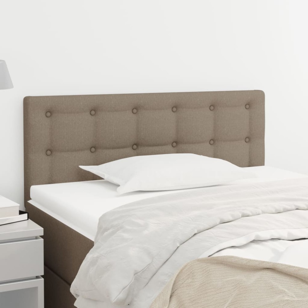 vidaXL Κεφαλάρι Κρεβατιού Taupe 80x5x78/88cm Υφασμάτινο 1 τεμ.