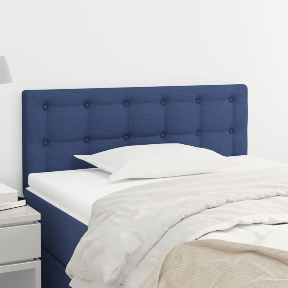 vidaXL Κεφαλάρι Κρεβατιού Μπλε 80x5x78/88cm Υφασμάτινο 1 τεμ.