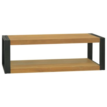 vidaXL Έπιπλο Μπάνιου Επιτοίχιο 110x45x35cm από Μασίφ Ξύλο Teak 1 τεμ.