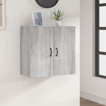 vidaXL Ντουλάπι Τοίχου Γκρι Sonoma 60x31x60cm Επεξεργασμένο Ξύλο 1 τεμ.