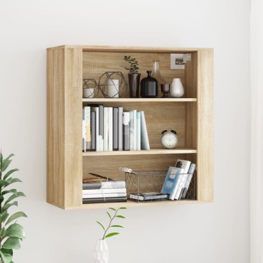vidaXL Ντουλάπι Τοίχου Sonoma Δρυς 80x33x80cm Επεξεργασμένο Ξύλο 1 τεμ.