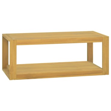 vidaXL Έπιπλο Μπάνιου Επιτοίχιο 90x45x35cm από Μασίφ Ξύλο Teak 1 τεμ.