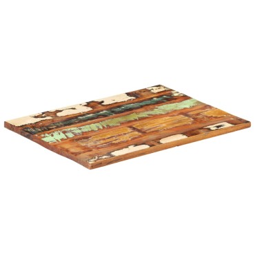 vidaXL Επιφάνεια Τραπεζιού Ορθ. 60x80cm 25-27 χιλ Μασίφ Ανακ. Ξύλο 1 τεμ.