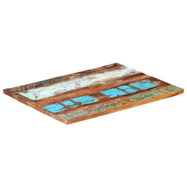 vidaXL Επιφάνεια Τραπεζιού Ορθ. 70x90cm 25-27 χιλ Μασίφ Ανακ. Ξύλο 1 τεμ.