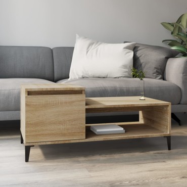 vidaXL Τραπεζάκι Σαλονιού Sonoma Δρυς 100x50x45cm Επεξεργασμένο Ξύλο 1 τεμ.
