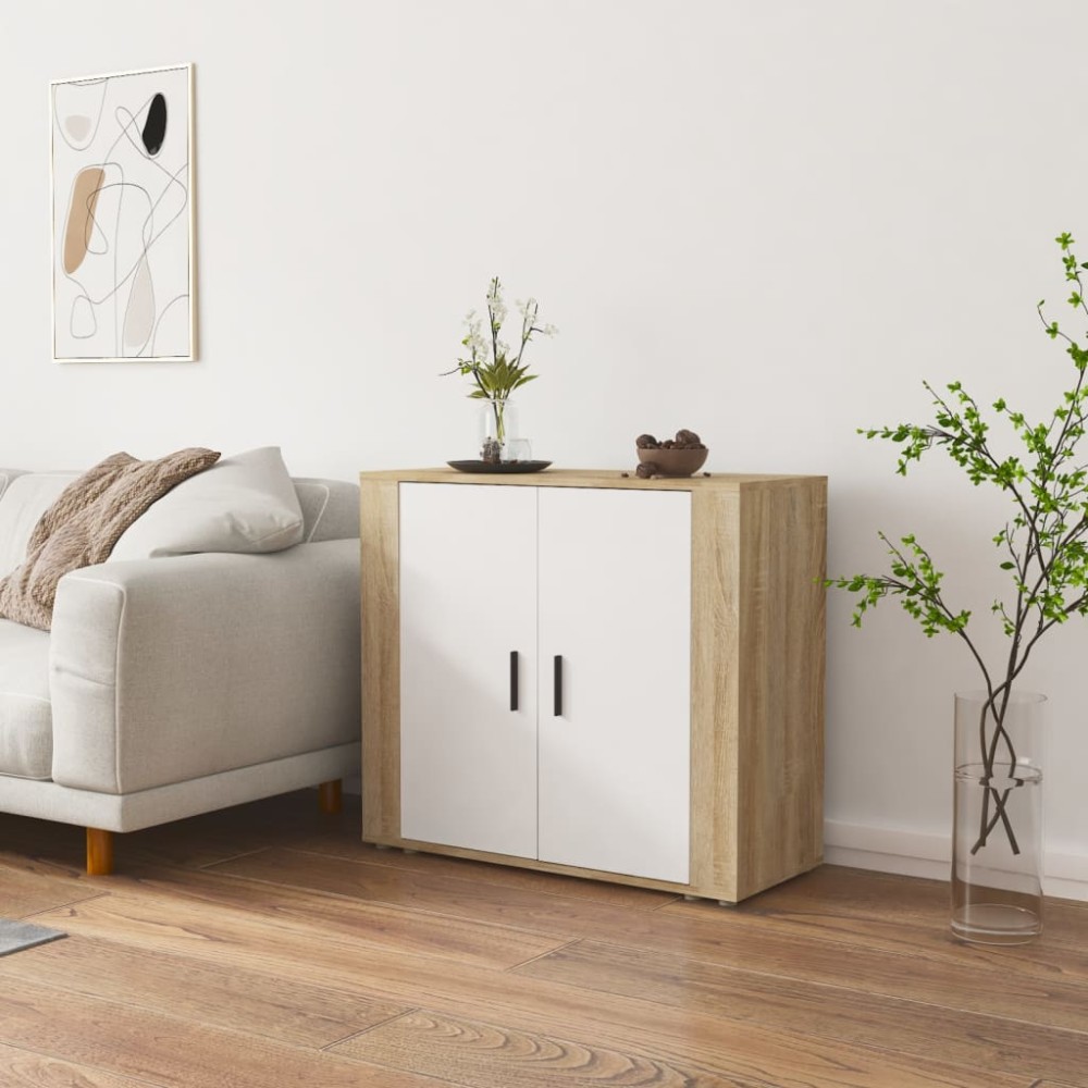 vidaXL Ντουλάπι Sonoma Δρυς 80x33x70cm από Επεξεργασμένο Ξύλο 1 τεμ.