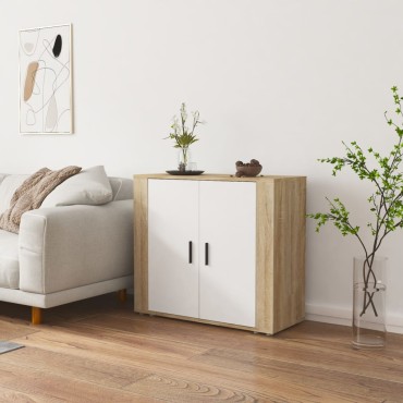 vidaXL Ντουλάπι Sonoma Δρυς 80x33x70cm από Επεξεργασμένο Ξύλο 1 τεμ.