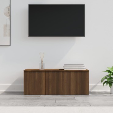 vidaXL Έπιπλο Τηλεόρασης Καφέ Δρυς 80x34x30cm Επεξ. Ξύλο