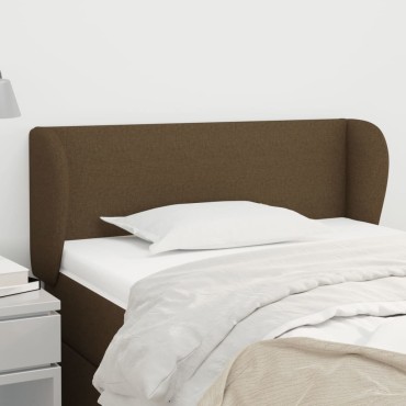vidaXL Κεφαλάρι με Πτερύγια Σκούρο Καφέ 103x23x78/88cm Υφασμάτινο 1 τεμ.