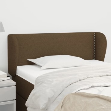 vidaXL Κεφαλάρι με Πτερύγια Σκούρο Καφέ 103x23x78/88cm Υφασμάτινο 1 τεμ.