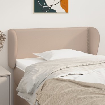 vidaXL Κεφαλάρι με Πτερύγια Καπουτσίνο 93x23x78/88cm Συνθετικό Δέρμα 1 τεμ.