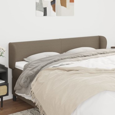 vidaXL Κεφαλάρι με Πτερύγια Taupe 203x23x78/88cm Υφασμάτινο 1 τεμ.
